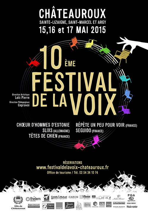 Affiche festival de la voix Châteauroux